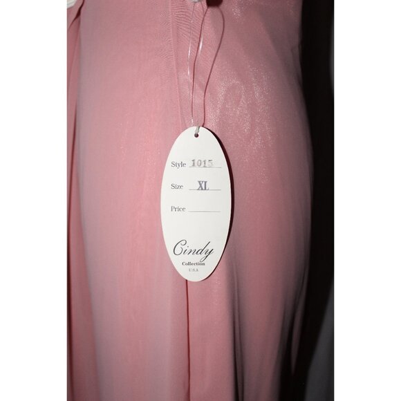 Cindy #1015 Chiffon Empire Waist Bridesmaid Dress-Size XL-Dusty Rose-NEW W/Tags - Picture 5 of 5